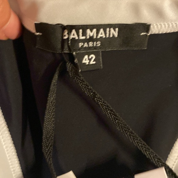 Balmain Black Racerback Tank Top size 42 NWT $399 - Picture 6 of 7